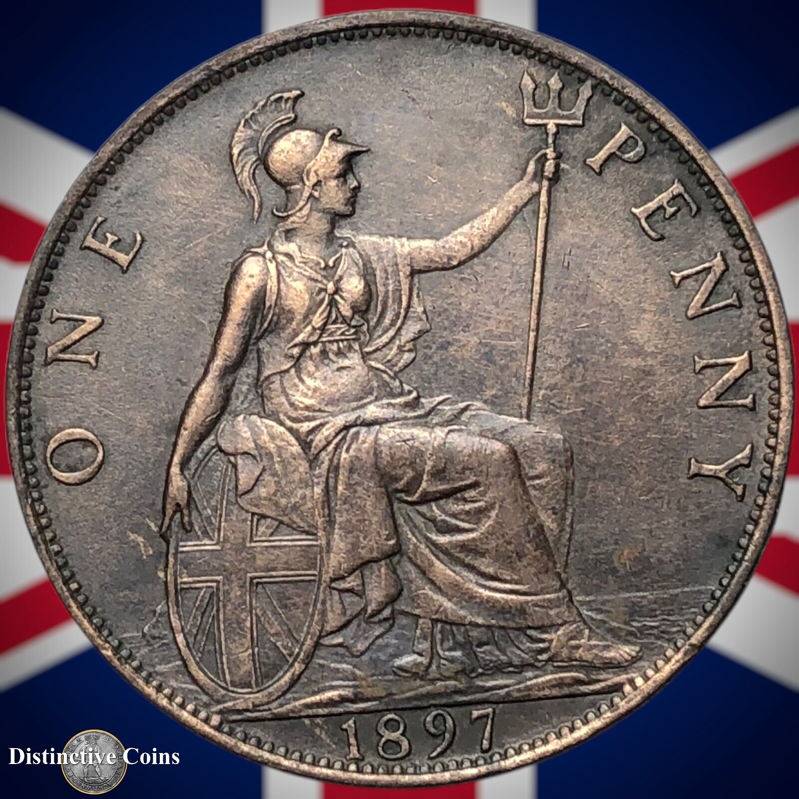 Great Britain 1897 Penny 1d GB6596