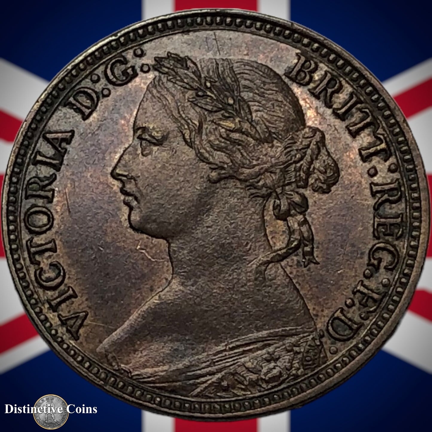 Great Britain 1874 H Farthing 1/4d GB3721