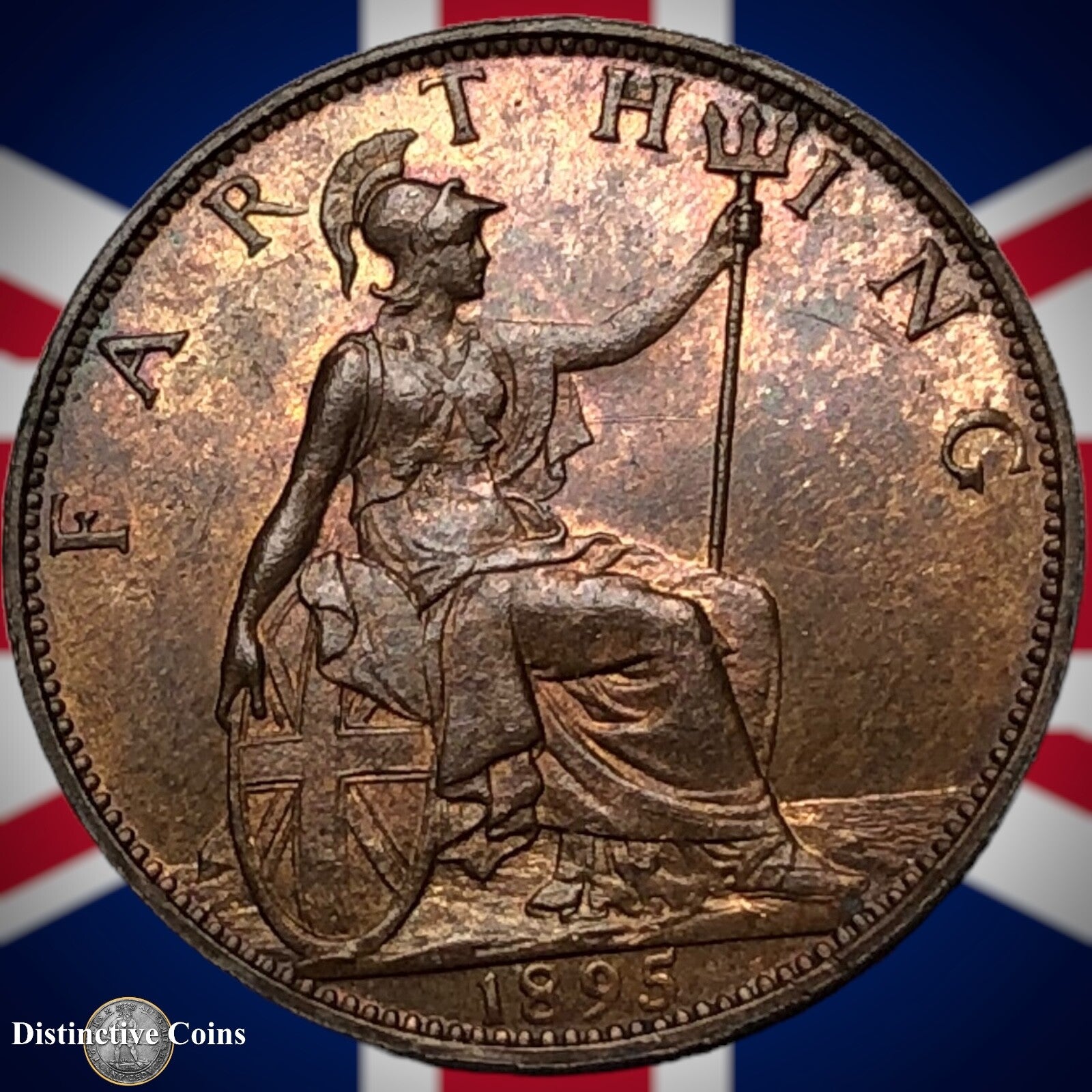 Great Britain 1895 Farthing 1/4d GB4410