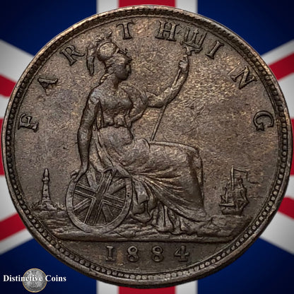 Great Britain 1884 Farthing 1/4d GB4064