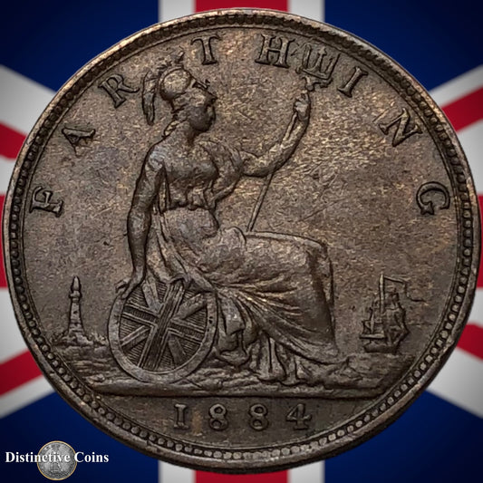Great Britain 1884 Farthing 1/4d GB4064