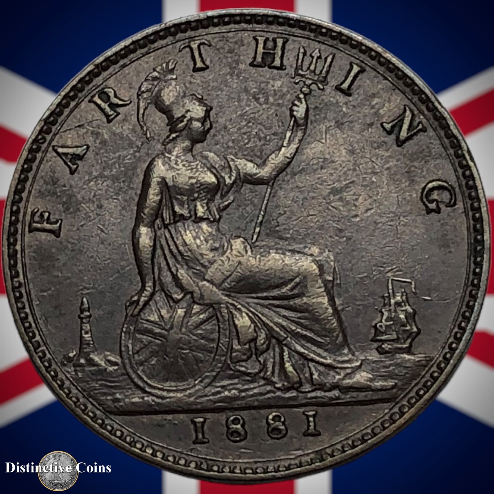 Great Britain 1881 Farthing 1/4d GB3860