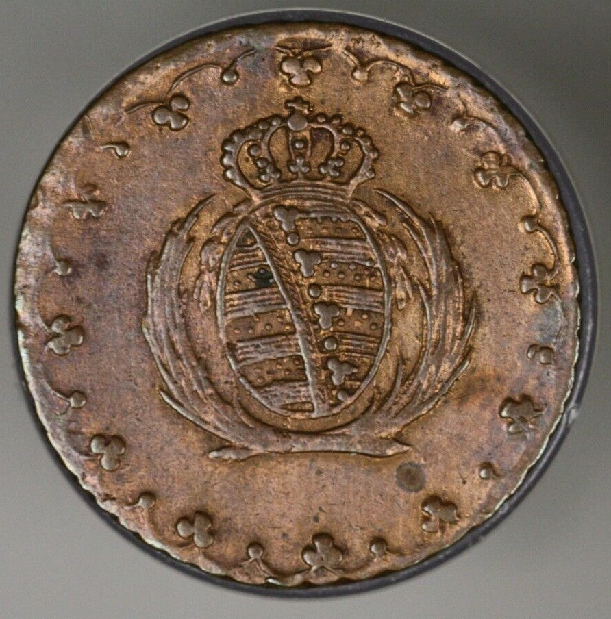Saxony 1808 H Pfennig AU/UNC Old Clean 1 Yr Type   A2722