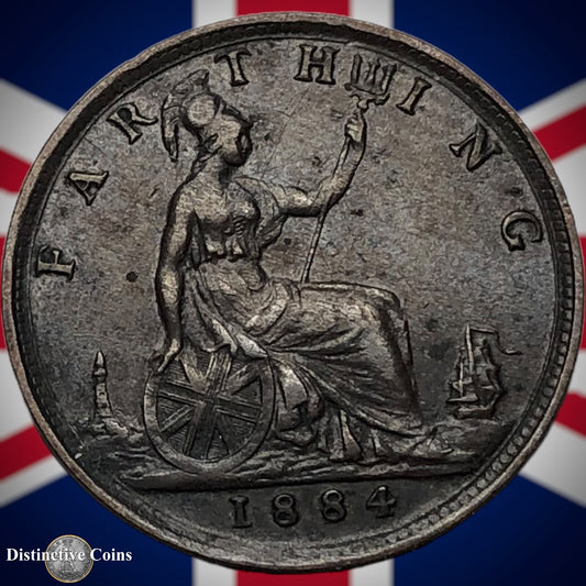 Great Britain 1884 Farthing 1/4d GB4068