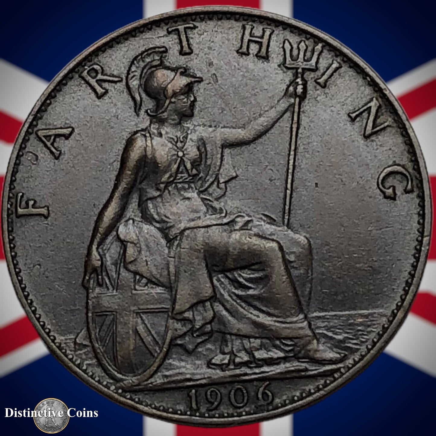 Great Britain 1906 Farthing 1/4d GB4589