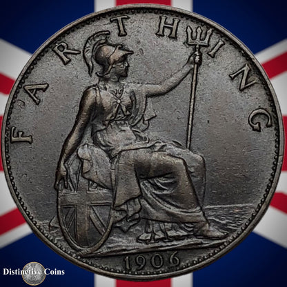Great Britain 1906 Farthing 1/4d GB4589