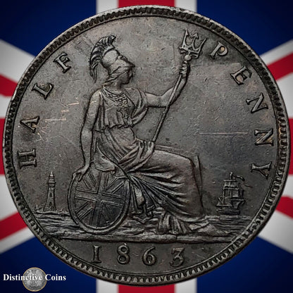 Great Britain 1863 Half Penny 1/2d GB5463