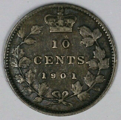 Canada 1901 10 Cents XF   A2681