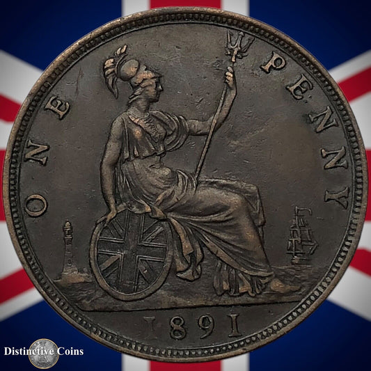 Great Britain 1891 Penny 1d GB6530
