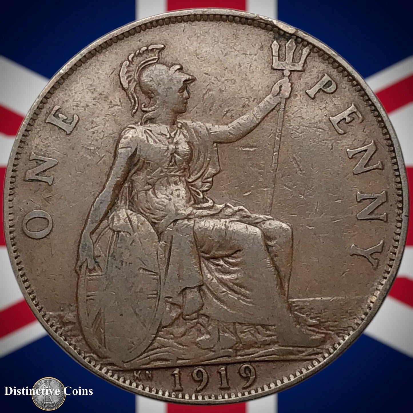 Great Britain 1919 KN Penny 1d GB6936