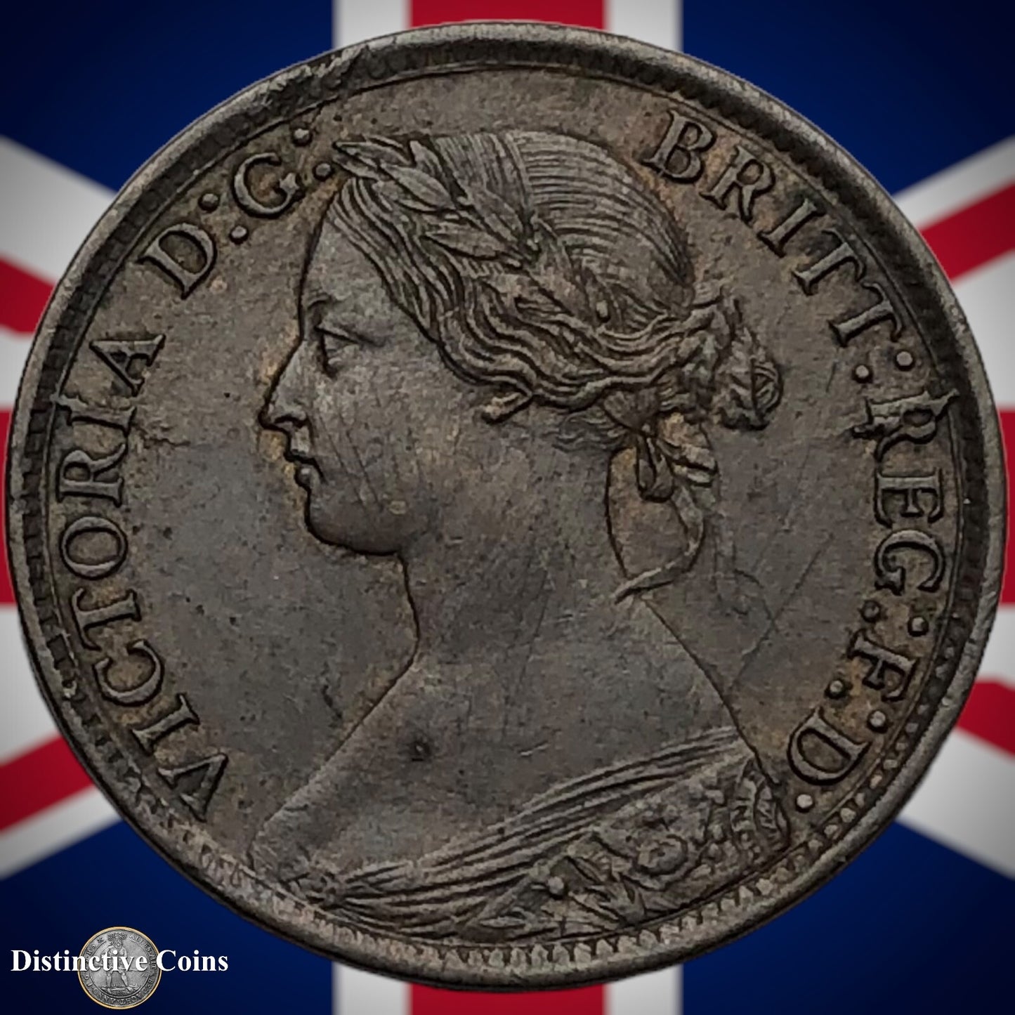 Great Britain 1860 Farthing 1/4d GB3486