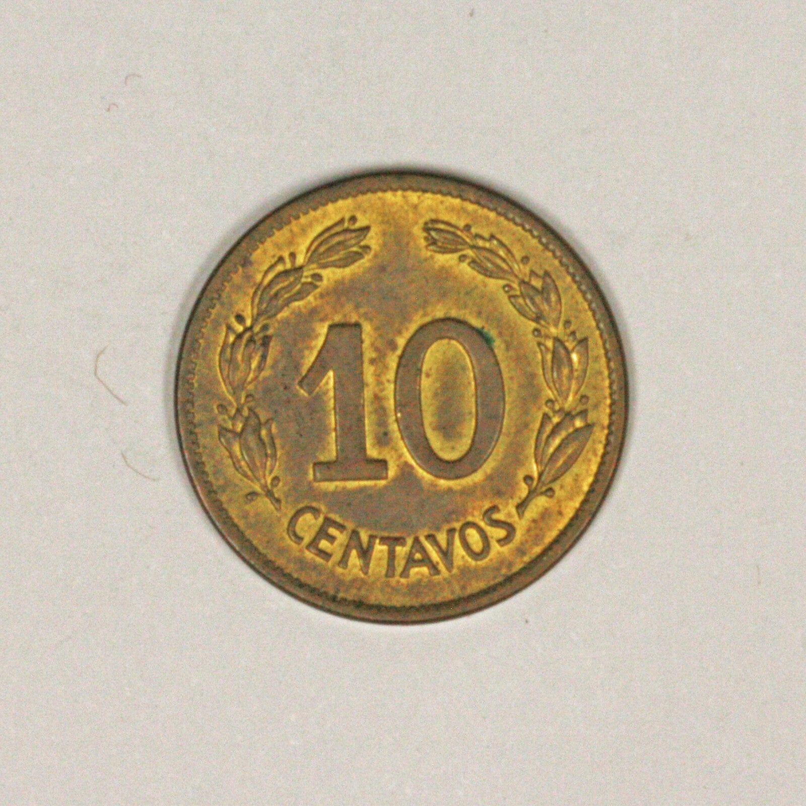 Ecuador 1942 10 Centavo TONED