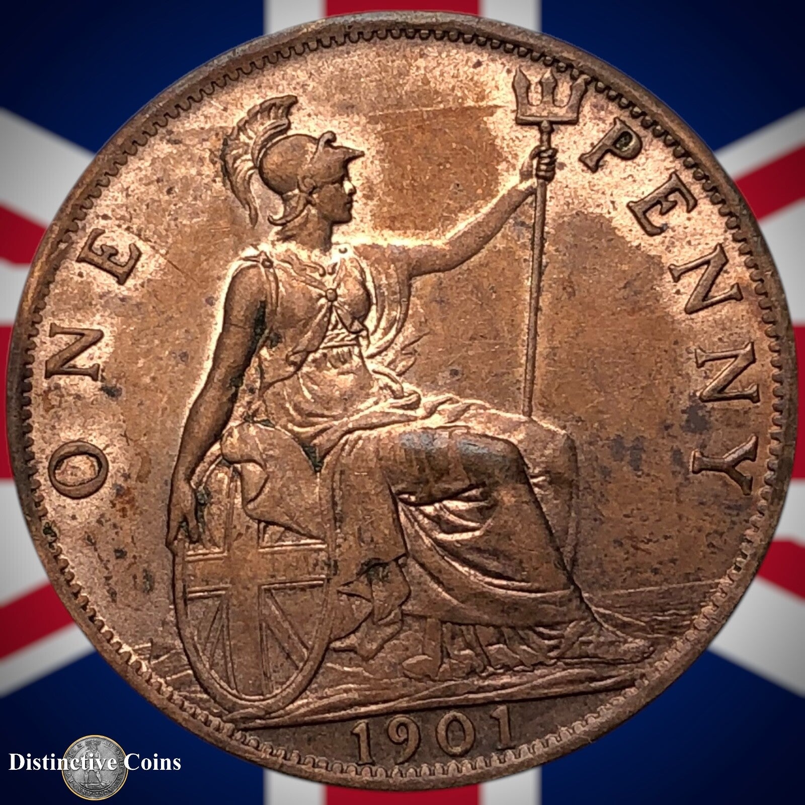 Great Britain 1901 Penny 1d GB6646