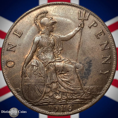 Great Britain 1916 Penny 1d GB6840