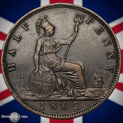 Great Britain 1862 Half Penny 1/2d GB5412