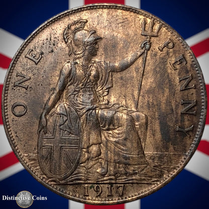 Great Britain 1917 Penny 1d GB6844