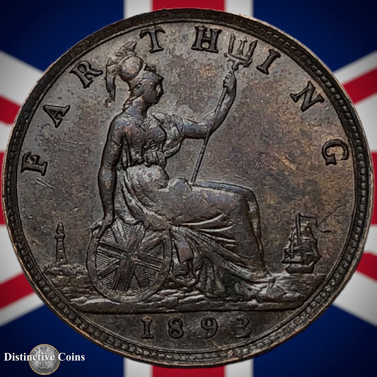 Great Britain 1893 Farthing 1/4d GB4360