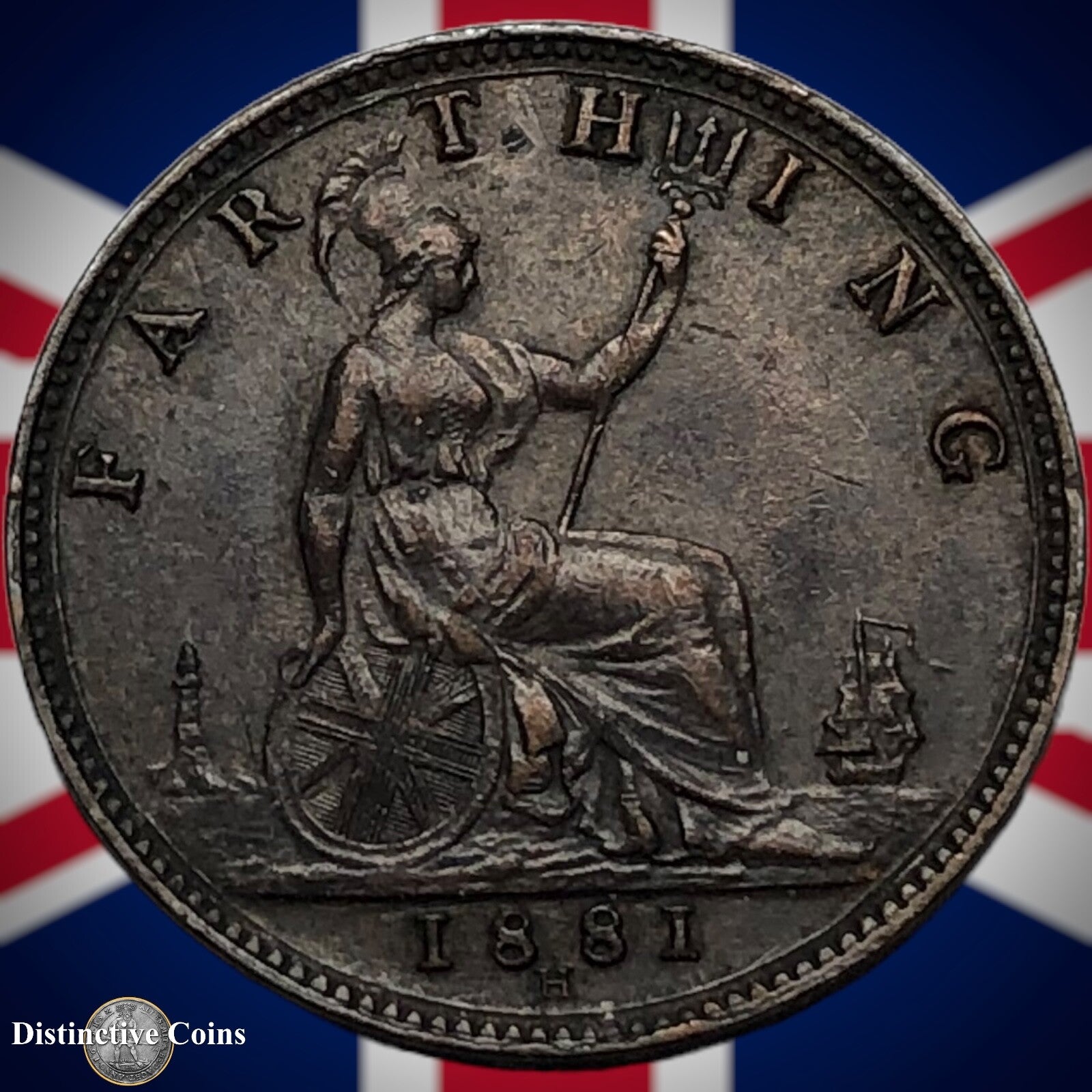 Great Britain 1881 H Farthing 1/4d GB3974