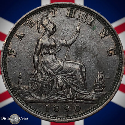 Great Britain 1890 Farthing 1/4d GB4275
