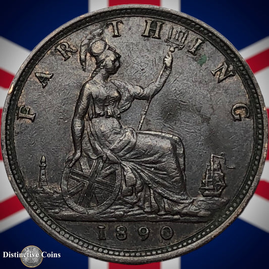 Great Britain 1890 Farthing 1/4d GB4275