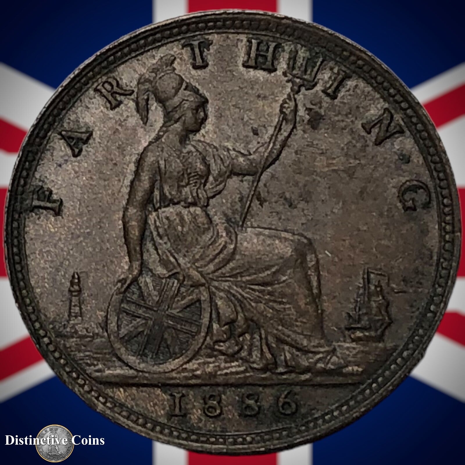 Great Britain 1886 Farthing 1/4d GB4216