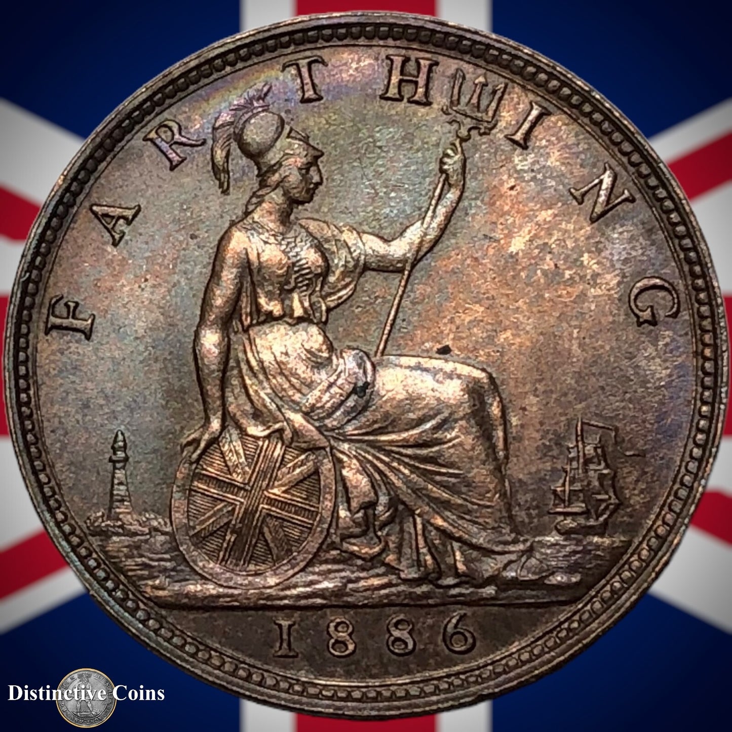 Great Britain 1886 Farthing 1/4d GB4243