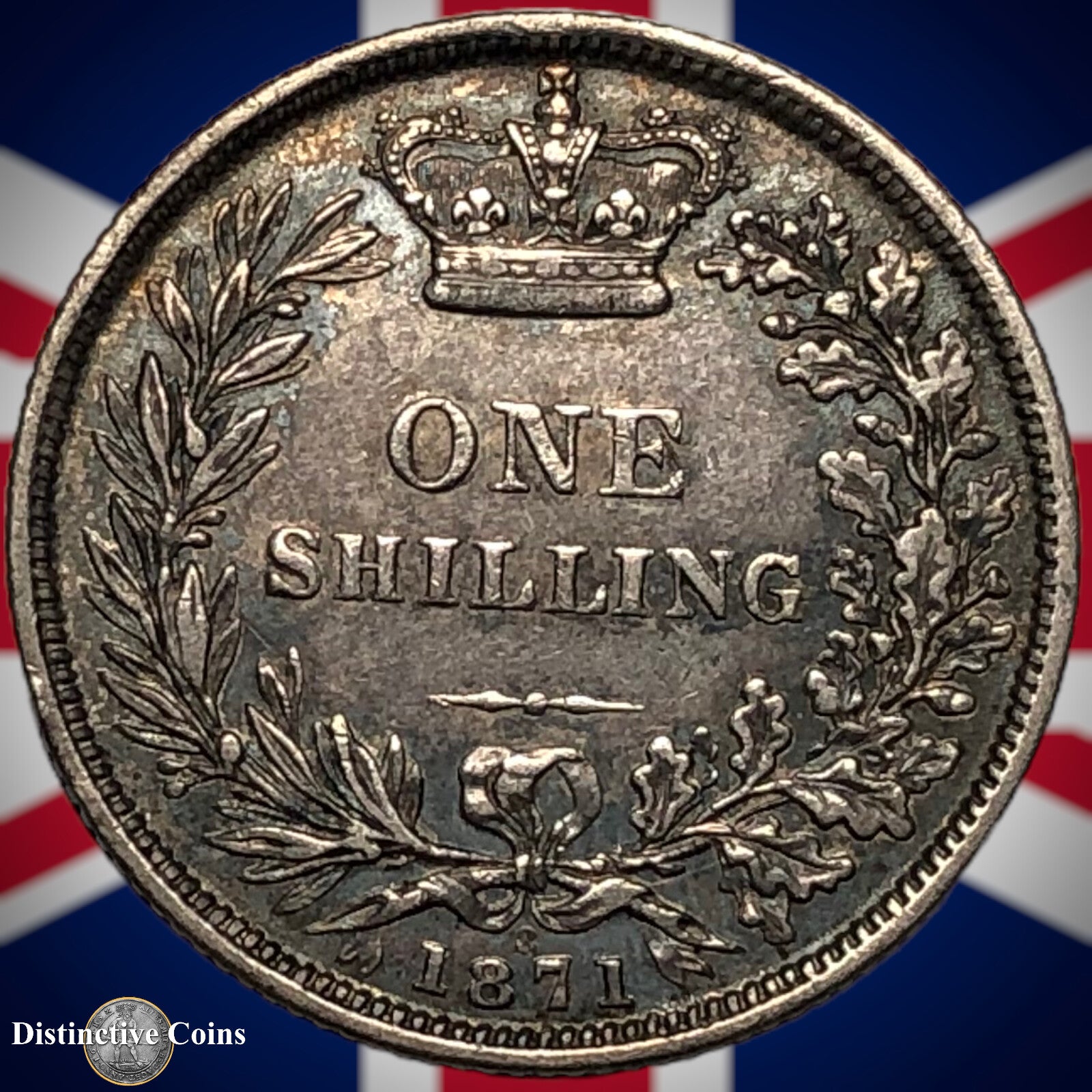Great Britain 1871 British One Shilling GB0319