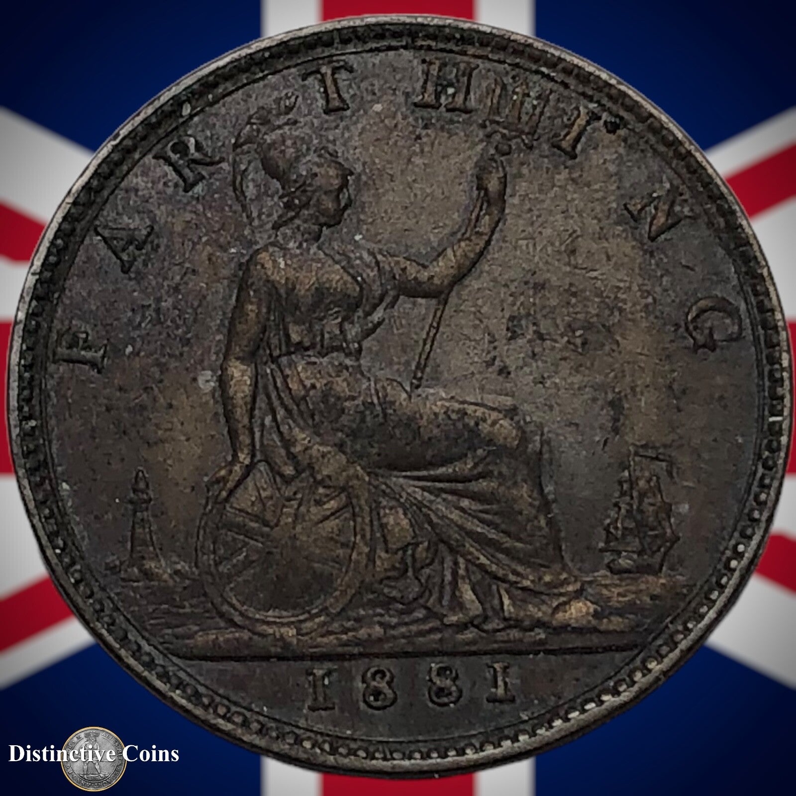 Great Britain 1881 Farthing 1/4d GB3857