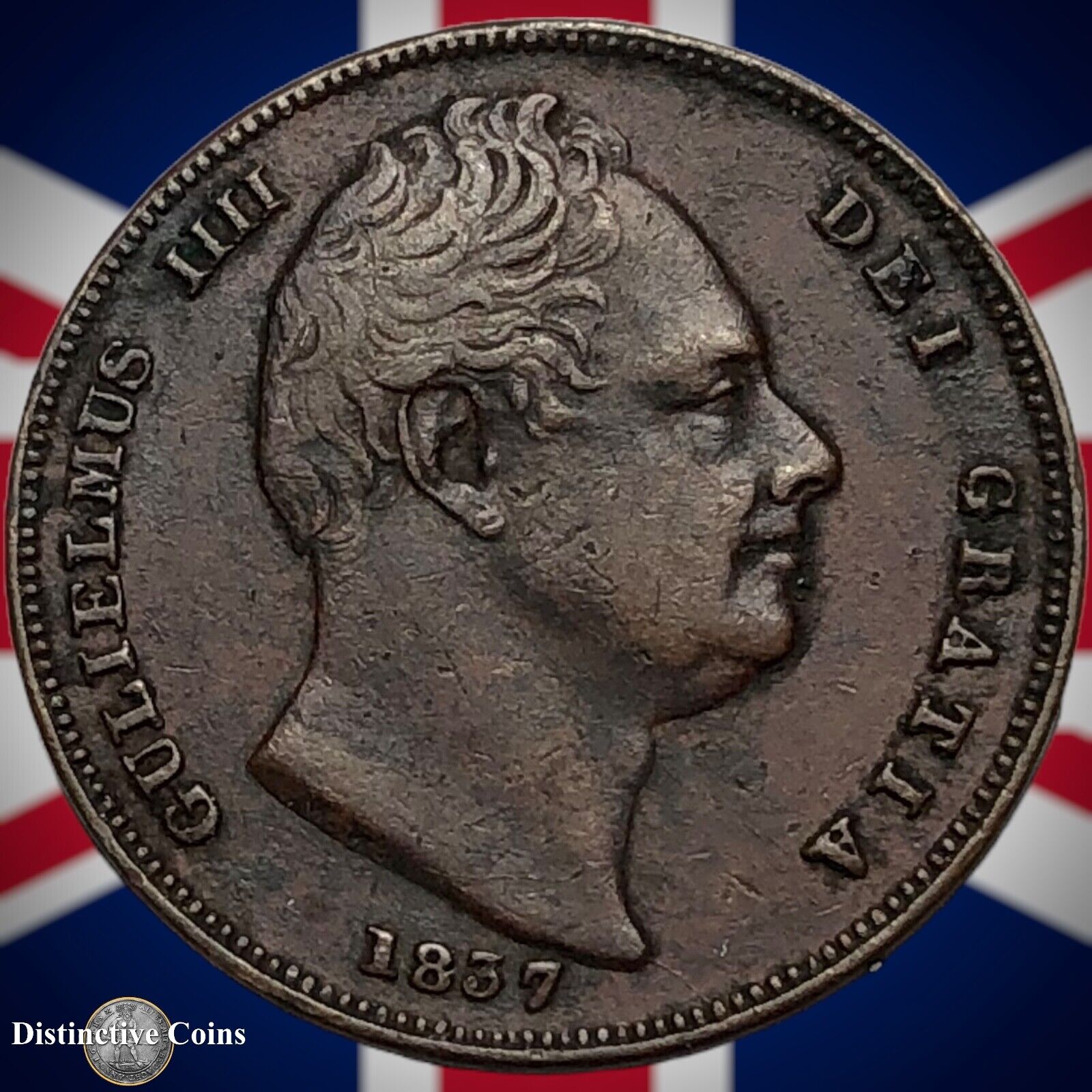 Great Britain 1837 Farthing 1/4d GB3390