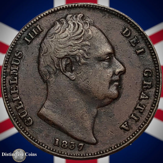Great Britain 1837 Farthing 1/4d GB3390