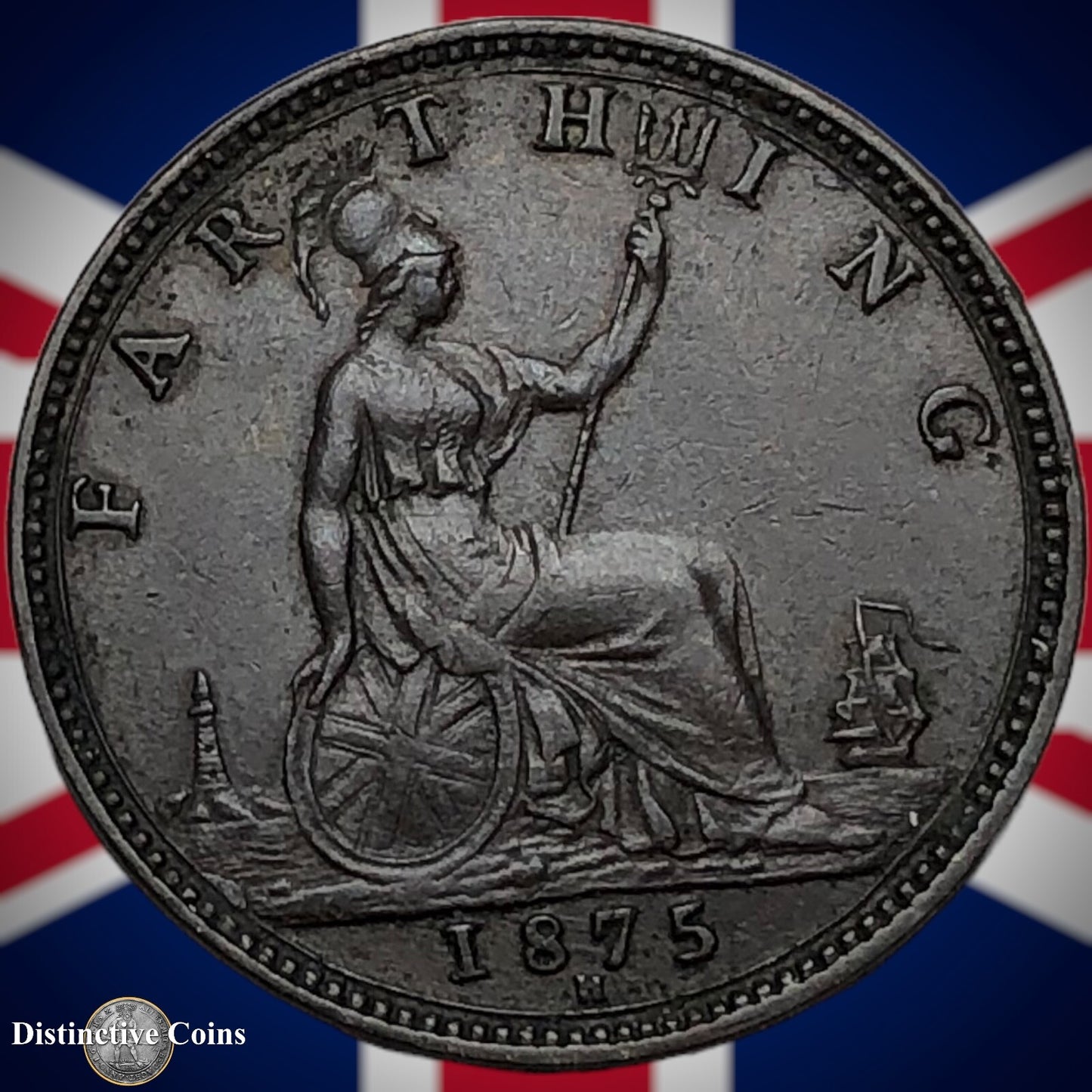 Great Britain 1875 H Farthing 1/4d GB3759