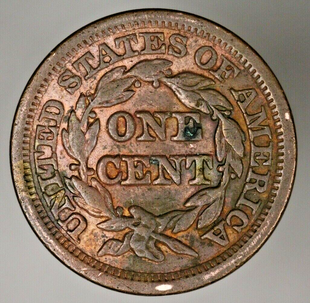 US 1848 Large Cent Cleaned  A2858