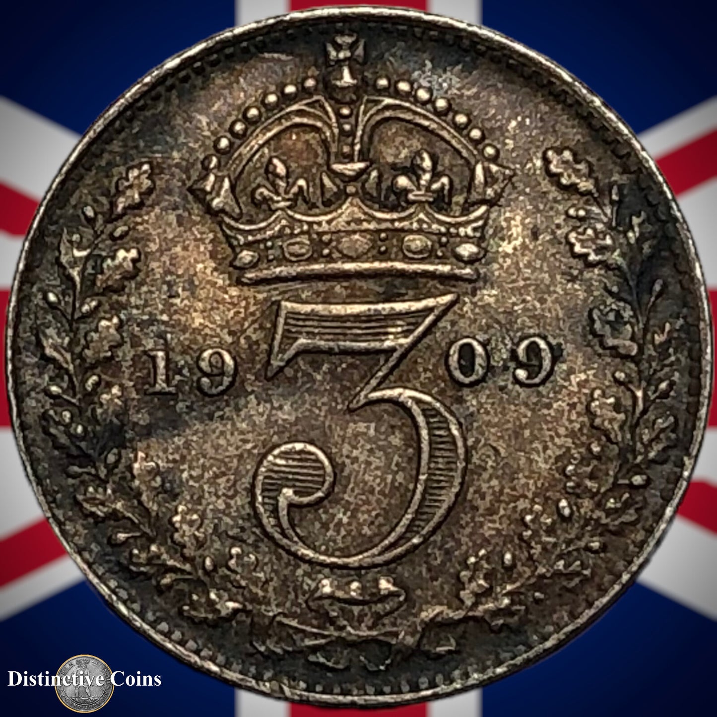 Great Britain 1909 Three Pence GB2128