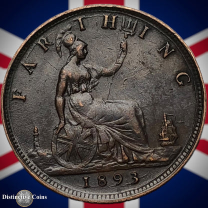 Great Britain 1893 Farthing 1/4d GB4331