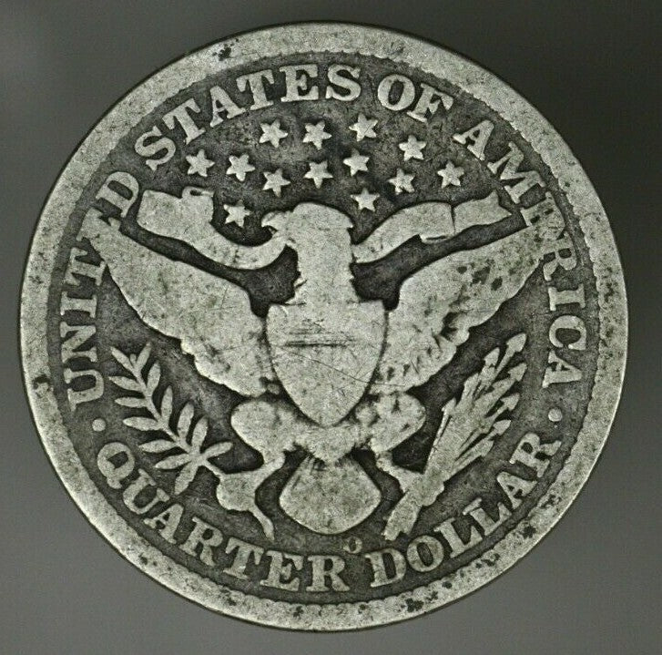 US 1896 O Barber Quarter A2885