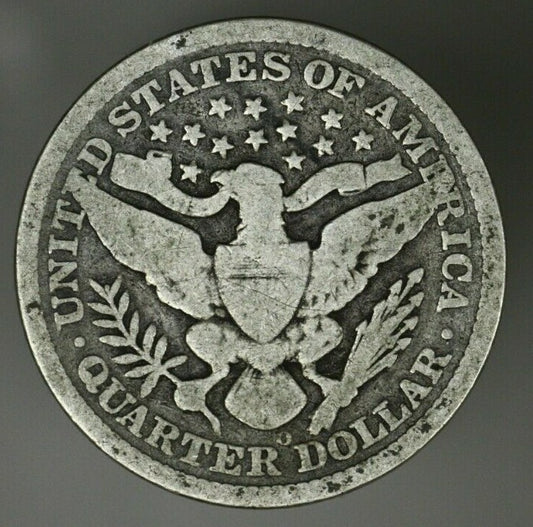 US 1896 O Barber Quarter A2885