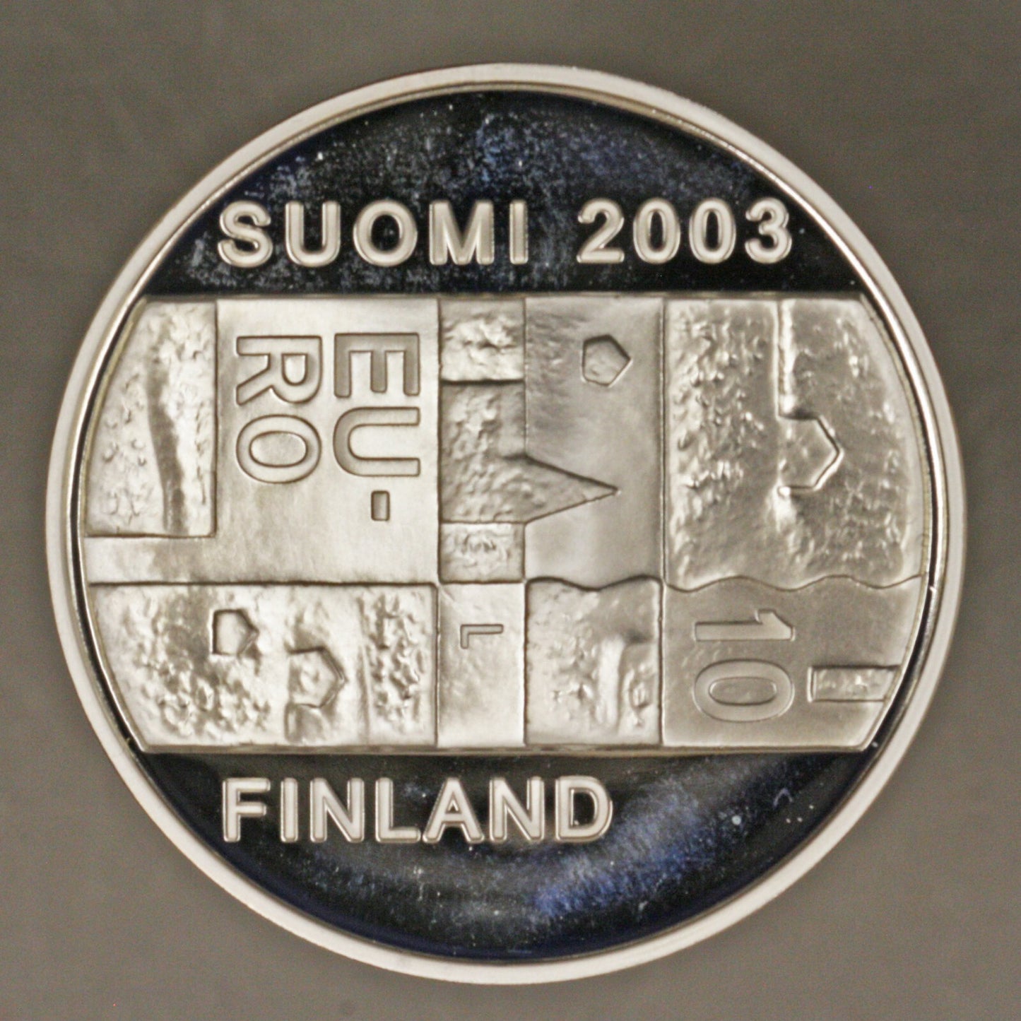 Finland 2003 10 Euro PROOF With Plastic Case