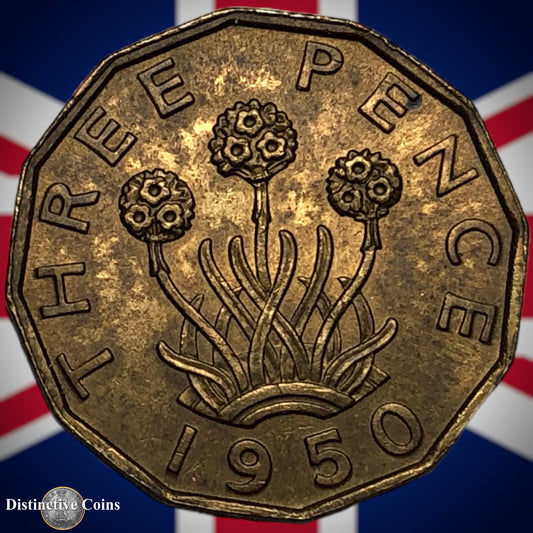 Great Britain 1950 Three Pence GB2490