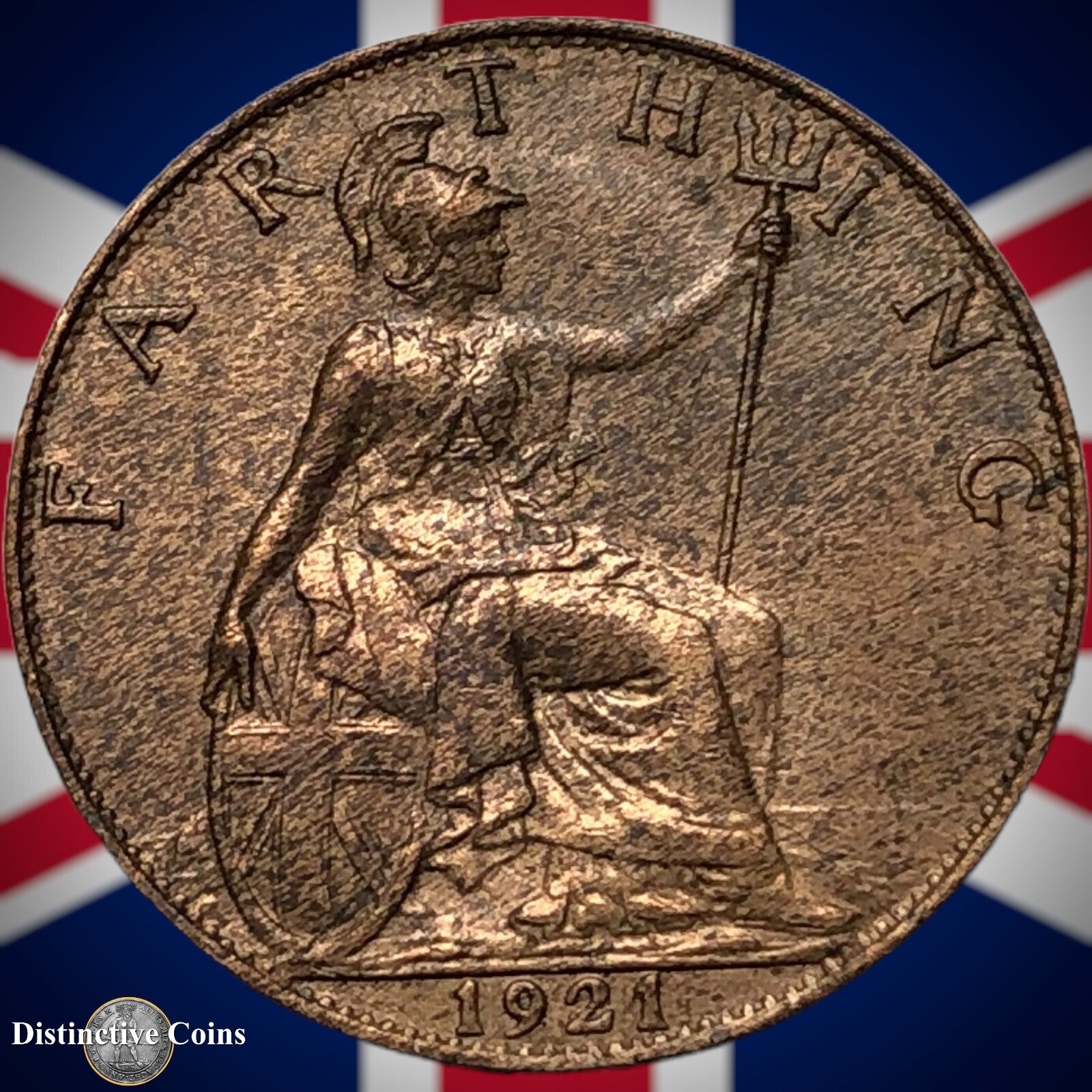 Great Britain 1921 Farthing 1/4d GB4743