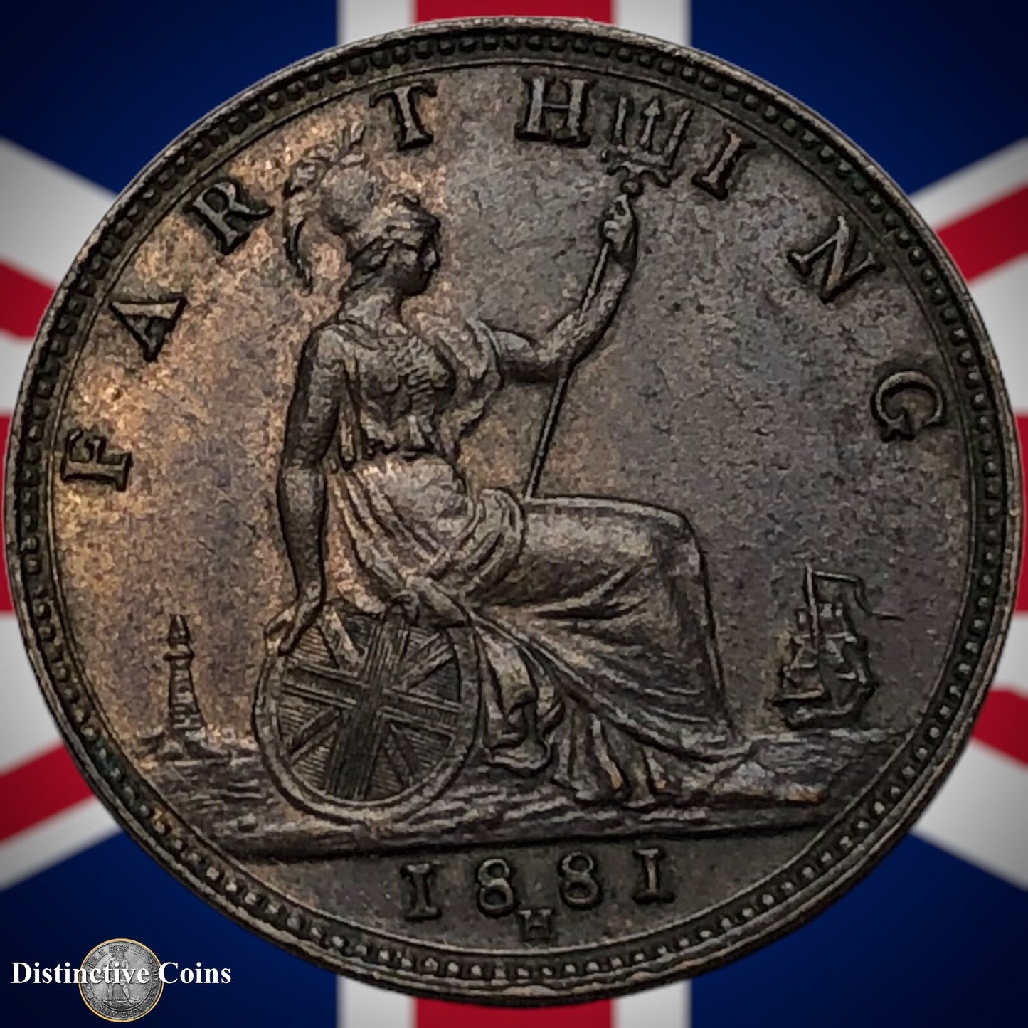 Great Britain 1881 H Farthing 1/4d GB4021