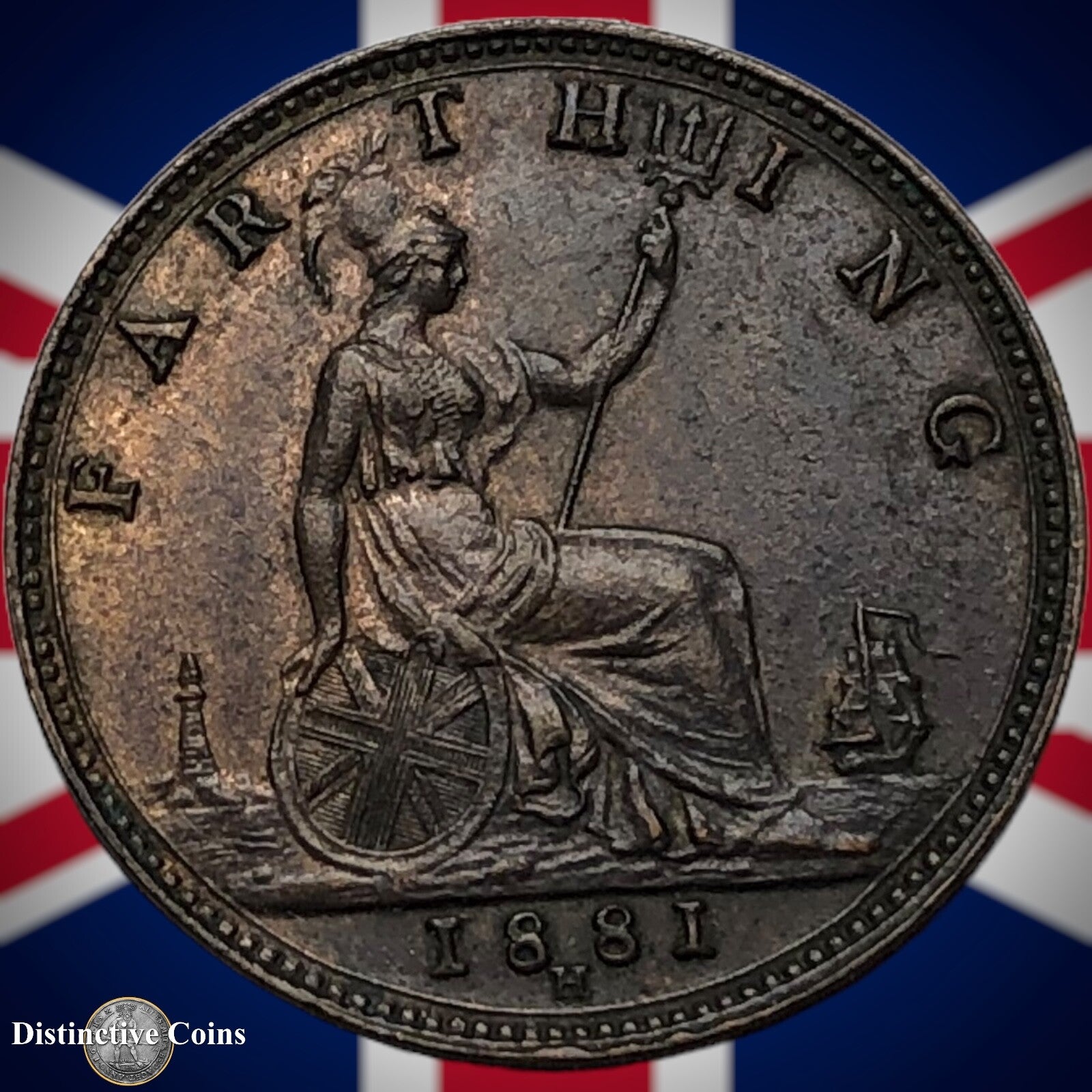 Great Britain 1881 H Farthing 1/4d GB4021
