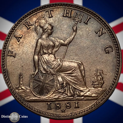 Great Britain 1881 H Farthing 1/4d GB4024
