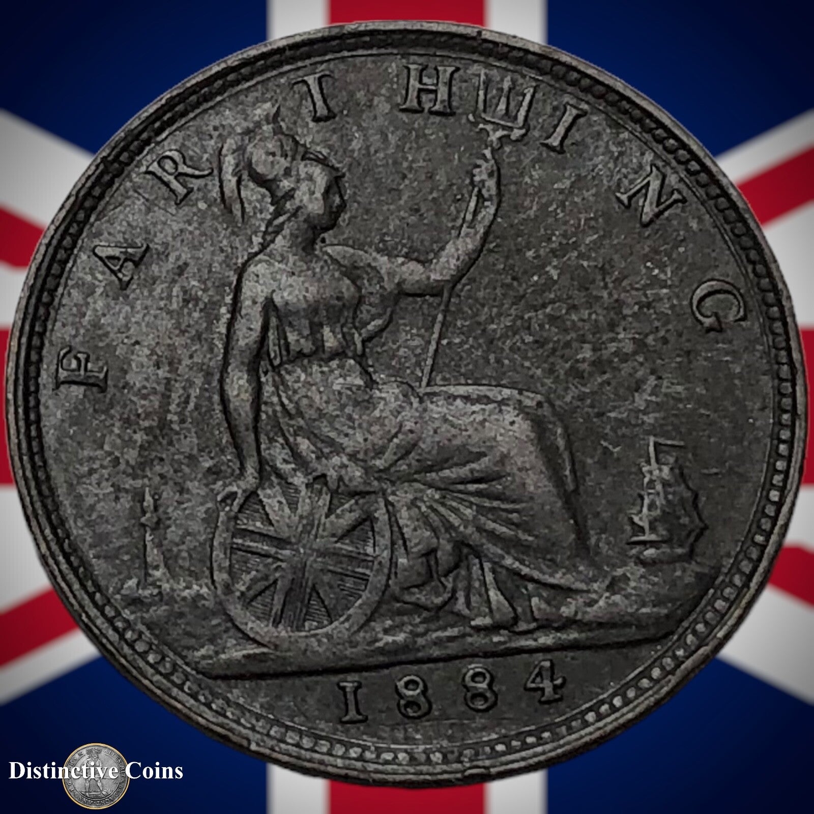 Great Britain 1884 Farthing 1/4d GB4083