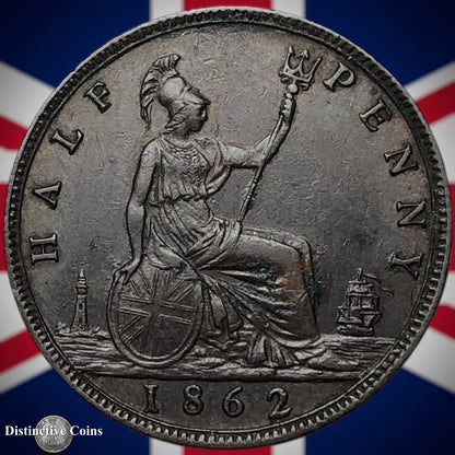 Great Britain 1862 Half Penny 1/2d GB5447