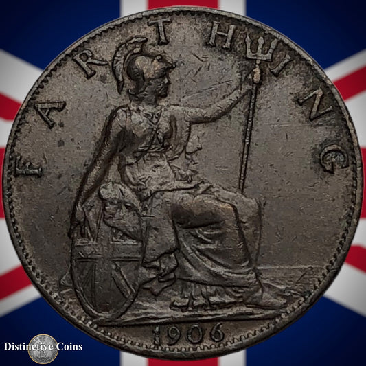 Great Britain 1906 Farthing 1/4d GB4586