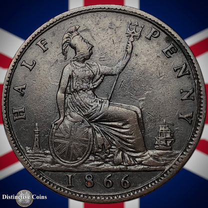 Great Britain 1866 Half Penny 1/2d GB5480