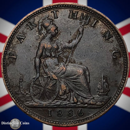 Great Britain 1886 Farthing 1/4d GB4190