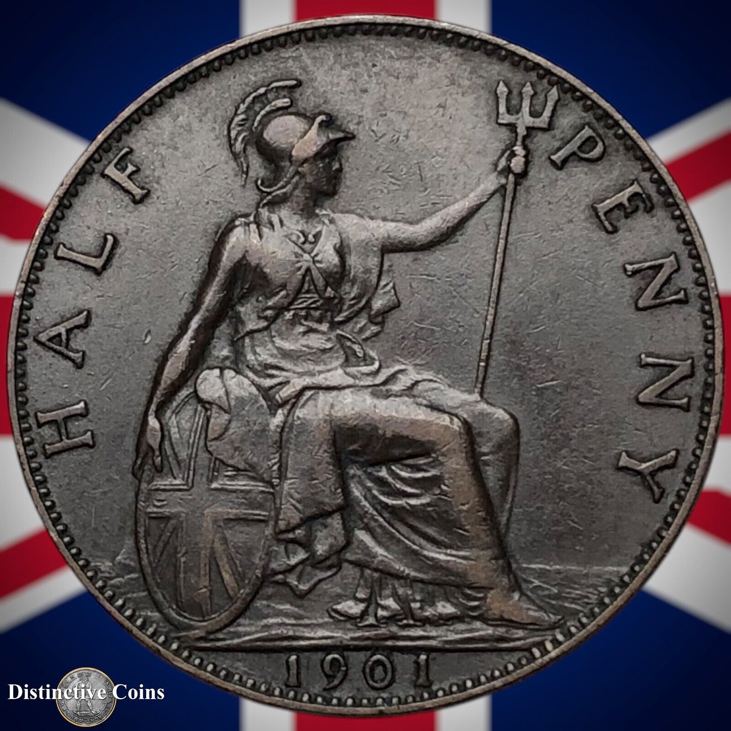 Great Britain 1901 Half Penny 1/2d GB5758