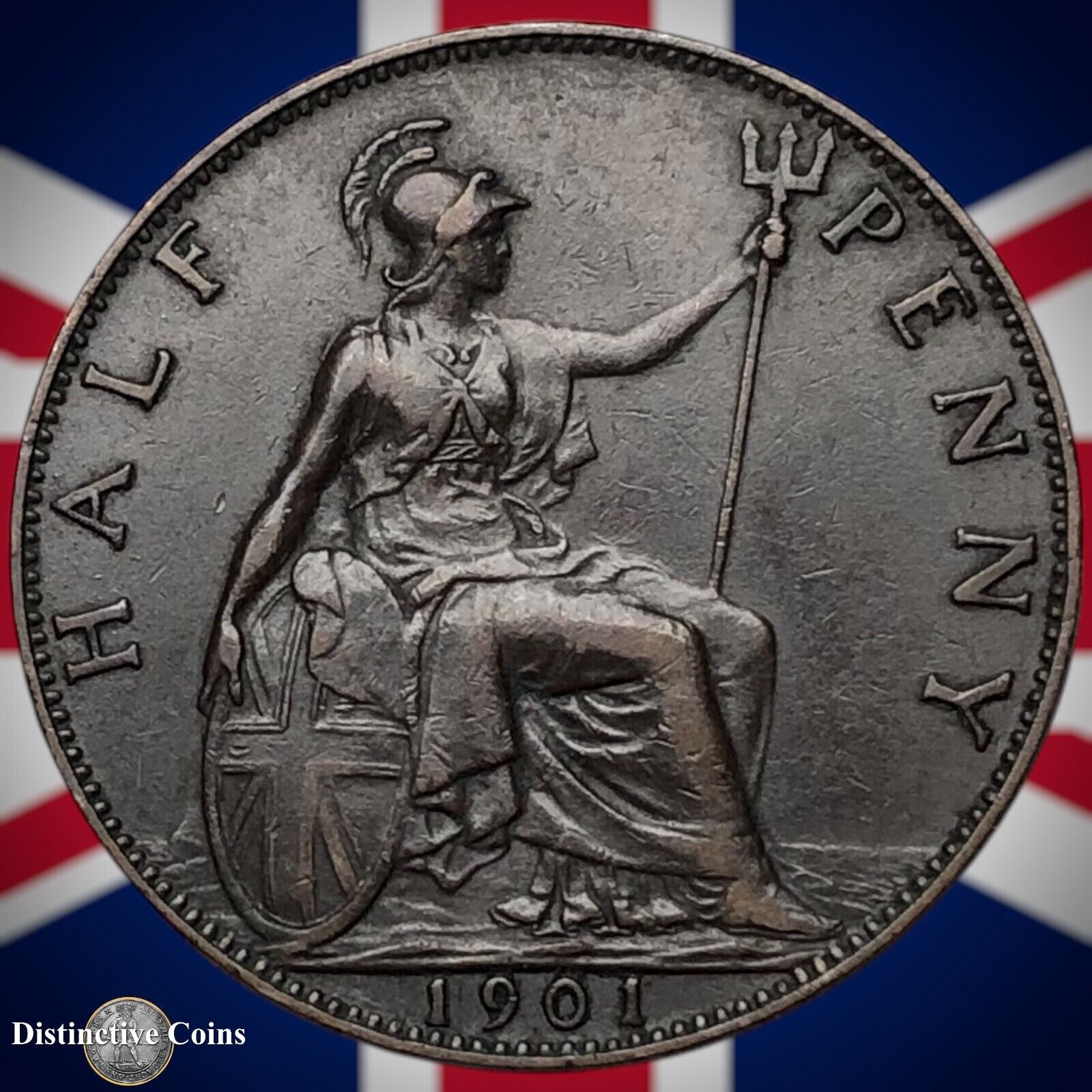 Great Britain 1901 Half Penny 1/2d GB5758