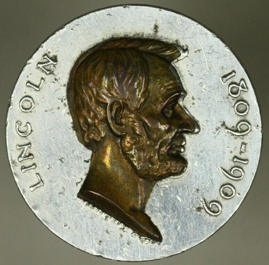 USA Abraham Lincoln Birth Centennial  1909 by Heeren Brothers AU hairlines A1613